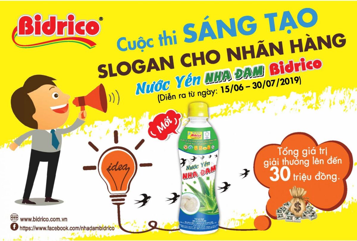 cuoc thi sang tao slogan cho nuoc yen nha dam bidrico